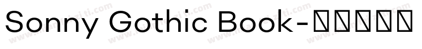 Sonny Gothic Book字体转换